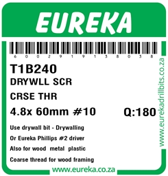 T1B240 - Drywall Screw -T1B240_Label_T